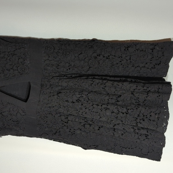 Free People Lovely in Lace Black Dress Fit And Flare Size small POCKETS LINED - Picture 8 of 12